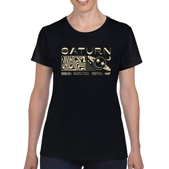 Saturn Vibes - Cosmic Planet Emoji Design Women's T-shirt