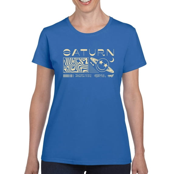 Saturn Vibes - Cosmic Planet Emoji Design Women's T-shirt
