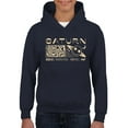 thumbnail image 1 of Saturn Vibes - Cosmic Planet Emoji Design Youth's Hoodie, 1 of 4