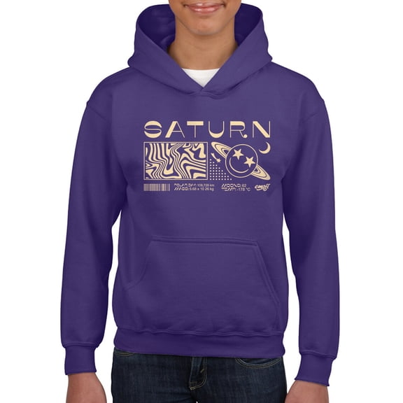 Saturn Vibes - Cosmic Planet Emoji Design Youth's Hoodie