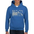 thumbnail image 1 of Saturn Vibes - Cosmic Planet Emoji Design Youth's Hoodie, 1 of 4