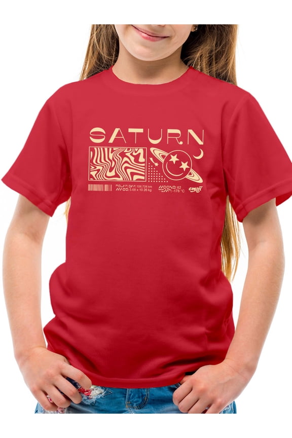 Saturn Vibes - Cosmic Planet Emoji Design Youth's T-shirt