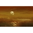 thumbnail image 1 of Saturn above the thick atmosphere of its moon Titan Poster Print, 1 of 2