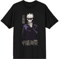 thumbnail image 1 of Saturo Gojo T-Shirt Men's Black Pattern 100 Cotton Good Quality Top, 1 of 3
