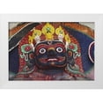 thumbnail image 1 of Satushek, Steve 24x18 White Modern Wood Framed Museum Art Print Titled - Nepal, Kathmandu, Statue of Kalbairab at a shrine, 1 of 4