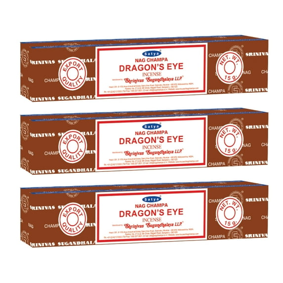 Satya 3 Pack of Nag Champa Incense Sticks Original Sai Baba