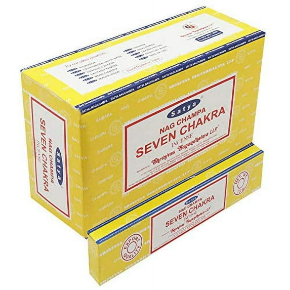 Satya Incense Sticks, Seven Chakra, Black