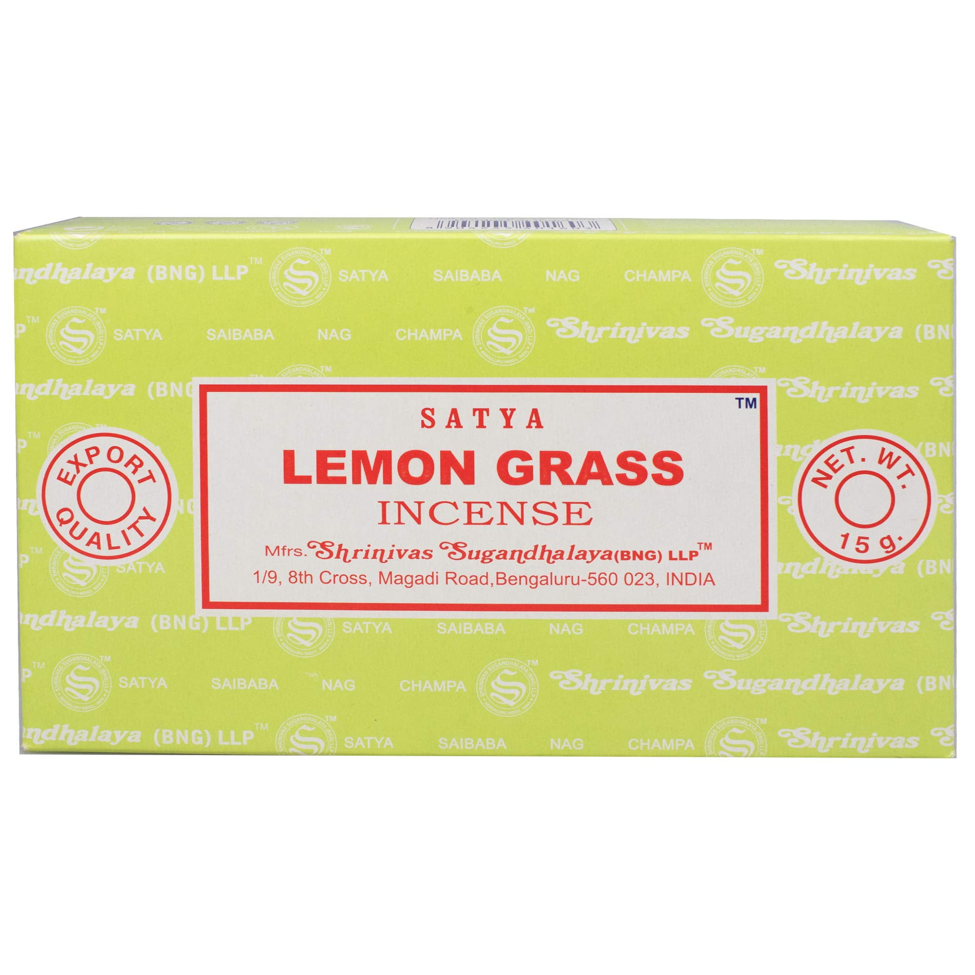 Satya Lemongrass Incense Sticks (Pack of 120) (One Size) (Multicolored)