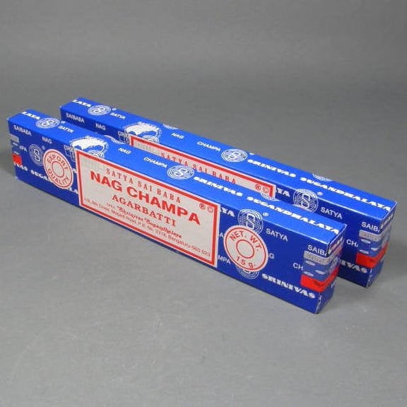 Satya Nag Champa Agarbatti Incense Sticks, 2 x 15 Gram Box, 30 Grams Total - (IN2)