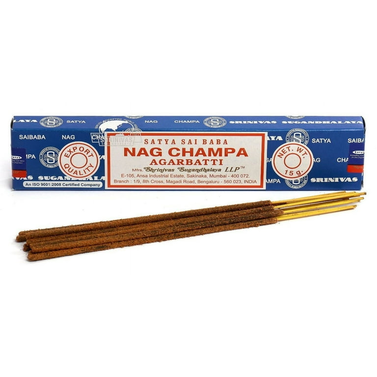 Satya Nag Champa Incense, 15 grams - Walmart.com
