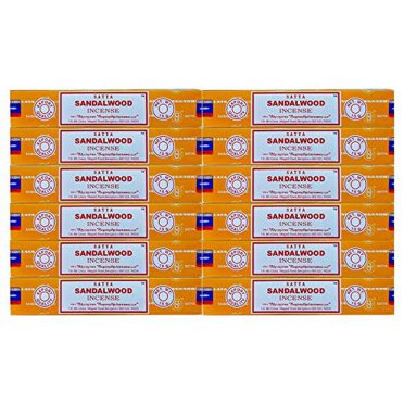 Satya Nag Champa Sandalwood Incense Sticks – 12-Pack, Long-Lasting Natural Fragrance