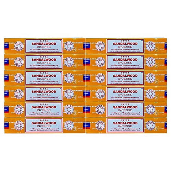 Satya Nag Champa Sandalwood Incense Sticks - Box 12 Packs