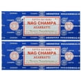 thumbnail image 1 of Satya Sai Baba Nag Champa Agarbatti Incense Sticks Box 250gms Hand Rolled Agarbatti Fine Quality Incense Sticks for Purification, Relaxation, Positivity, Yoga, 2 Pack, 1 of 1