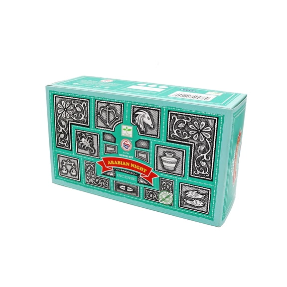 Satya Super Hit Arabian Nights Incense Sticks Case 12 Packs of 15gm