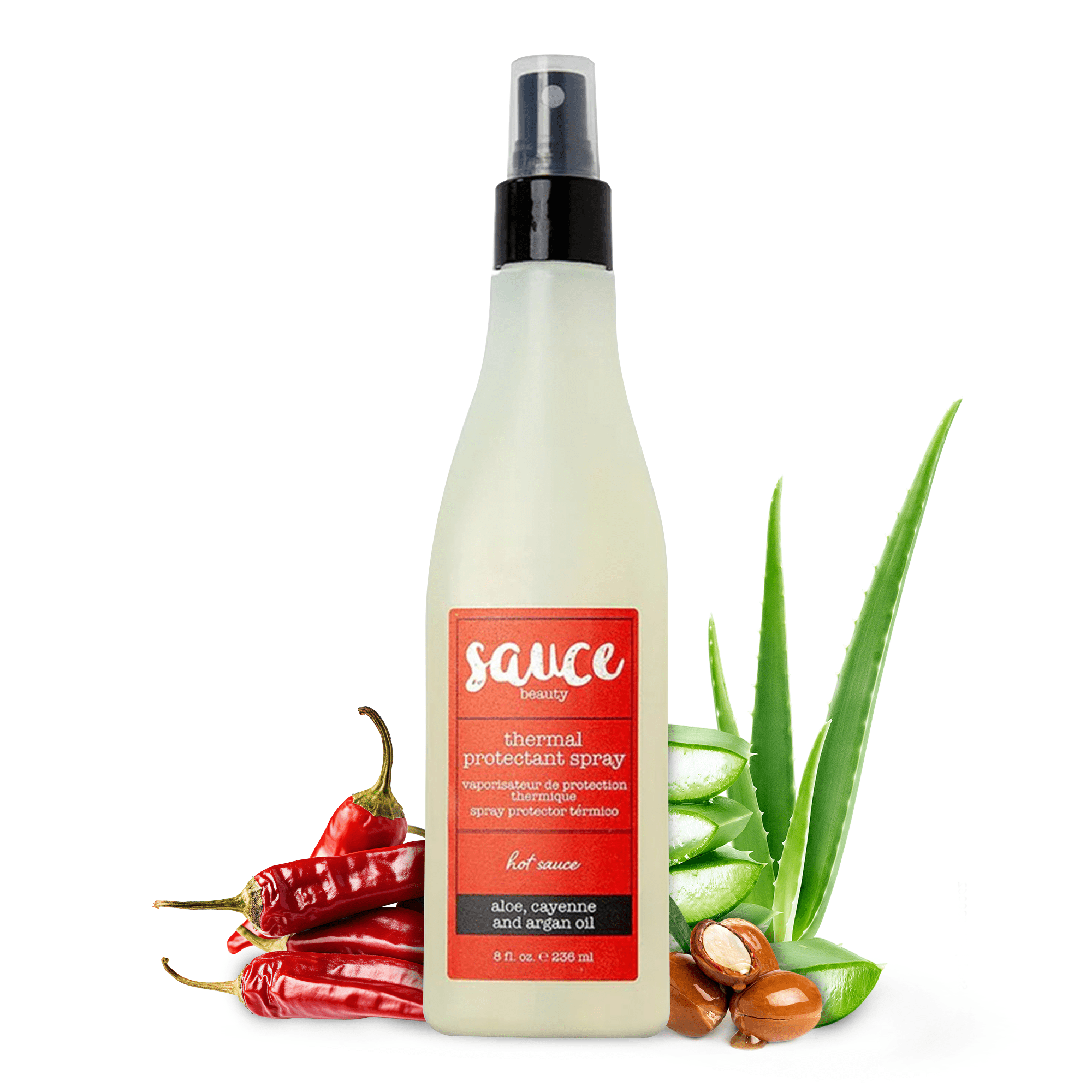 Sauce Beauty "Hot Sauce" Blow Dry & Flat Iron Protectant Spray, 8 fl oz