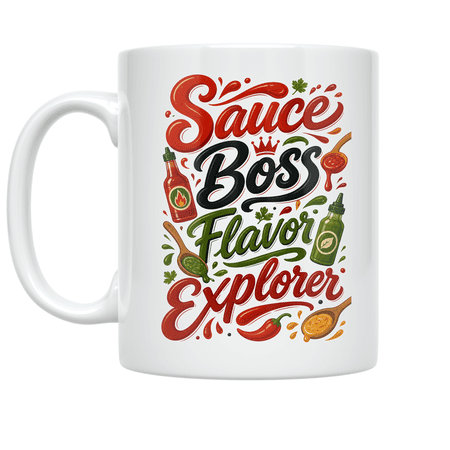 Sauce Boss Flavor Explorer - Culinary Adventure Enthusiast - 11 oz Ceramic Coffee Mug