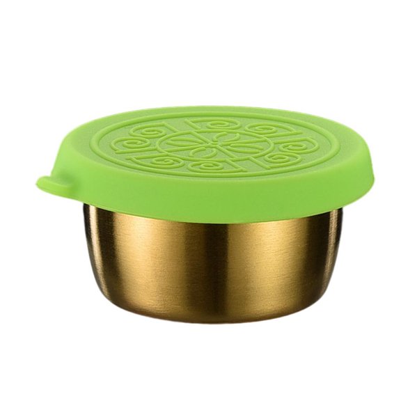 Sauce Container Good Sealing with Cover Stainless Steel Condiment Container Home Supply