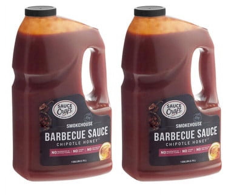 Sauce Craft Chipotle Honey BBQ Sauce - 1 Gallon, 2/Case | Bold & Sweet Flavor in Bulk