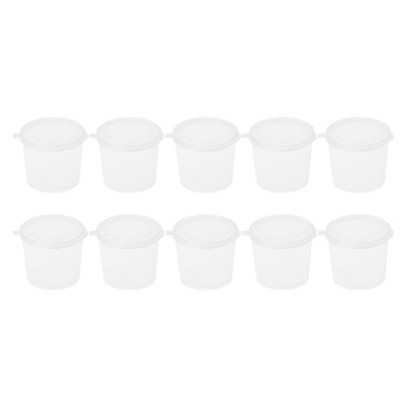 Sauce Cup Clear Salad Dressing Food Storage Containers + Lids