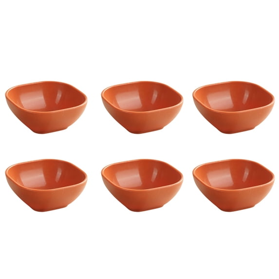 Sauce Dishes Set of 6, Wheat Straw Dipping Bowls for Soy Sauce and Condiments, Unbreakable Small Plates, Dishwasher and Microwave Safe Reusable Appetizer Dishes