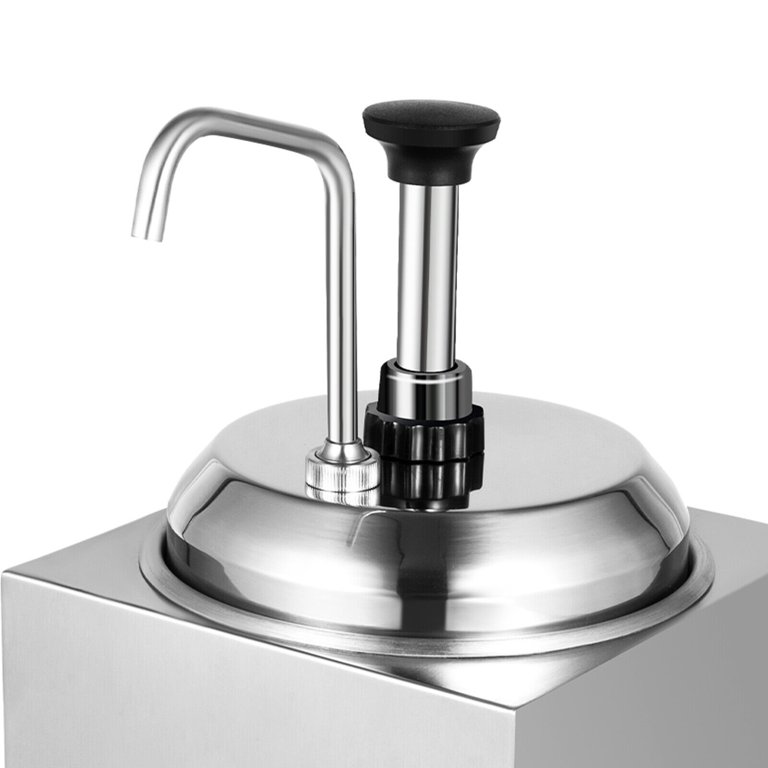 Sauce Dispenser, 2.5L/0.66 Gallons Stainless Electric Nacho Cheese 