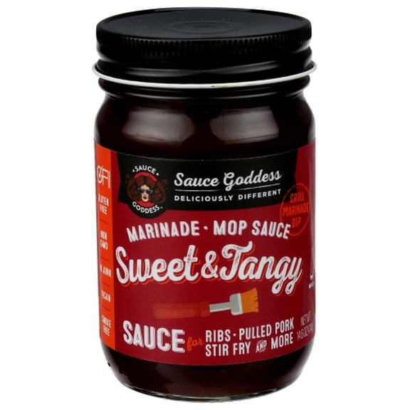 Sauce Goddess Sweet Tangy Marinade Sauce 14.6 oz (Pack of 6)