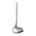 thumbnail image 1 of Sauce Ladle, 1 Pack Stainless Steel Saucier Drizzle Spoon with Spout Small Gravy Ladle, 8.6" Soup Spoons, Kitchen Utensil Mirror Polish Drizzle Spoon for Chocolates, Gravies and Sauces(Silver), 1 of 9