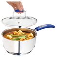 thumbnail image 1 of Sauce Pan, Stainless Steel 1.7 Quart Sauce Pan with Clear Glass Lid and Permanent Measurement Markings, Small Boiling Pot, Induction, Gas Electric Compatible, 1 of 7