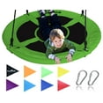thumbnail image 1 of Royal Oak Giant 40 Inch Flying Saucer Tree Swing, Bonus Protective Swing Cover and Flags, 700 lb Weight Capacity, Easy Install, Steel Frame Green, 1 of 6