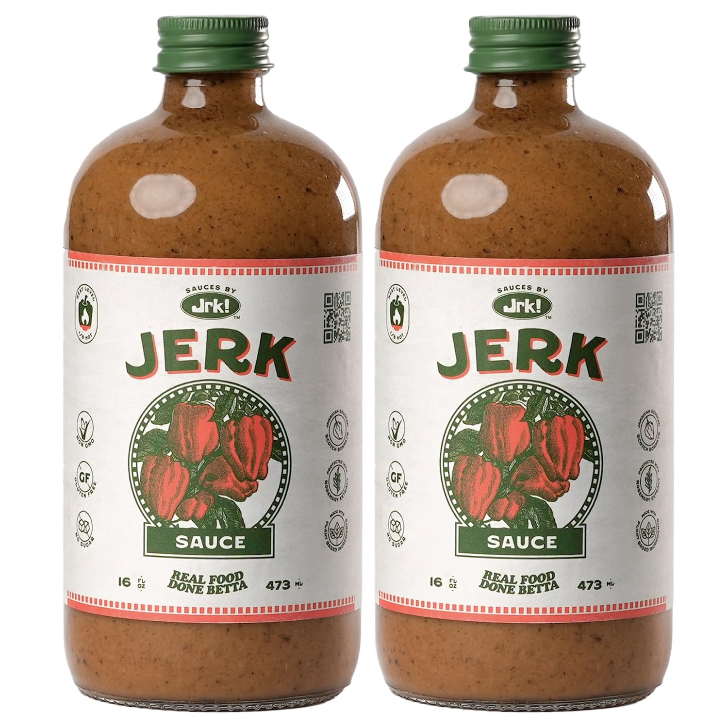 Sauces by Jrk! Jerk AIF4 Sauce Pack GlutenFree Jamaican Delight of