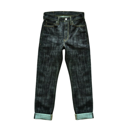 SAUCE ZHAN Men's Regular Fit Straight Leg Selvedge Denim