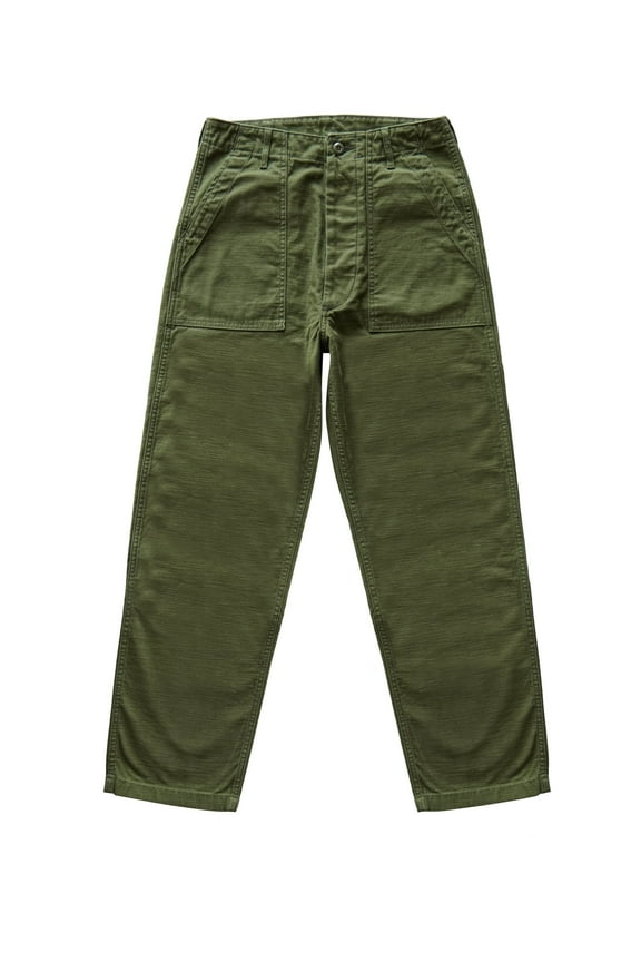 Saucezhan OG107 Fatigue Pants for U.S. Army Vietnam War Men's Baker Pants Satin Cotton Loose Fit