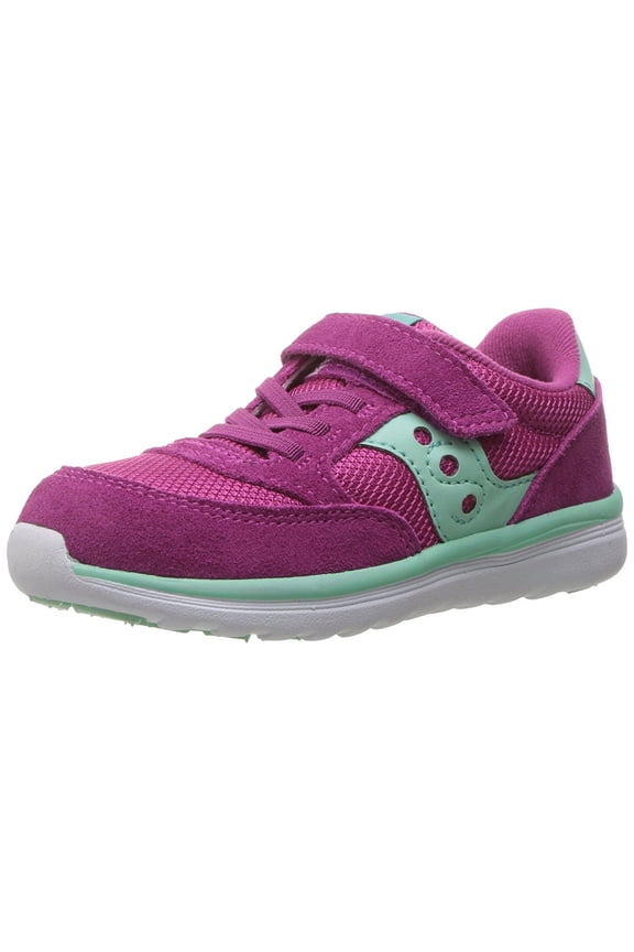 Baby Jazz Lite Sneaker (Toddler/Little Kid/Big Kid), Pink/Turquoise, 4.5 M US Toddler