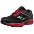 thumbnail image 1 of Saucony Boys' Cohesion 10 Lace Running Shoe, Black/Red, 12 Medium US Little Kid, 1 of 8