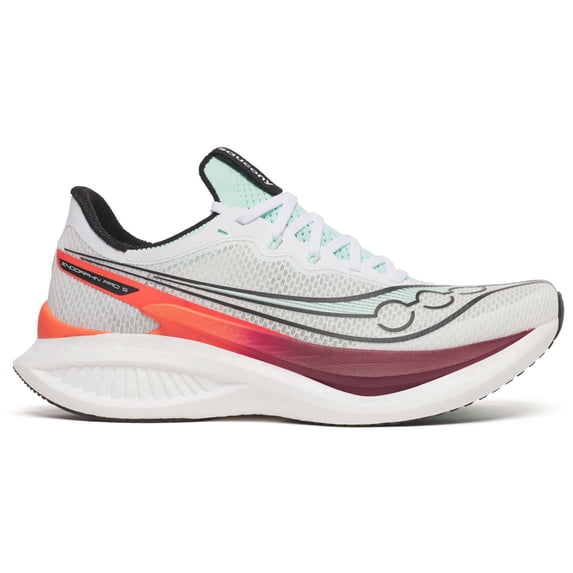 Saucony Endorphin Pro 5, White/Crimson, 9.5