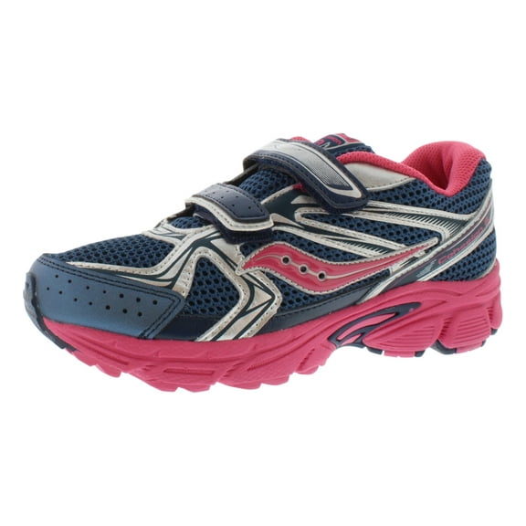 Saucony G Cohsn 6 Hl Girls Shoes Size 13.5, Color: Teal/Pink/Silver