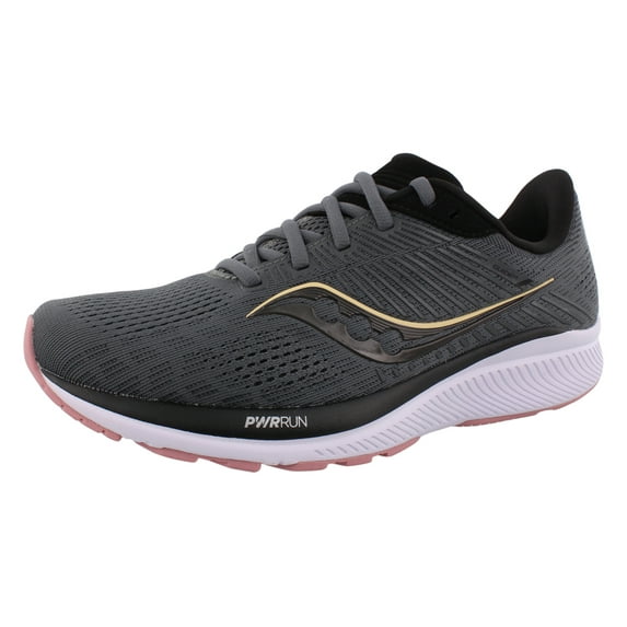 Saucony Guide 14 Womens Shoes Size 9, Color: Charcoal/Rose