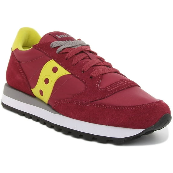 Saucony Jazz Original Women's Lace Up Suede Nylon Sneakers In Wine Size 6