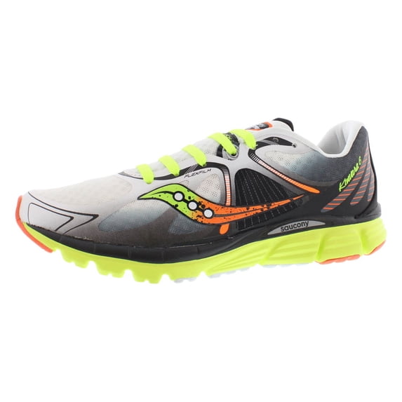 Saucony Kinvara 6 Mens Shoes Size 10, Color: Grey/Lime