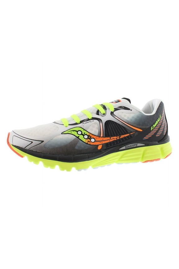 Kinvara 6 Mens Shoes Size 9.5, Color: Grey/Lime