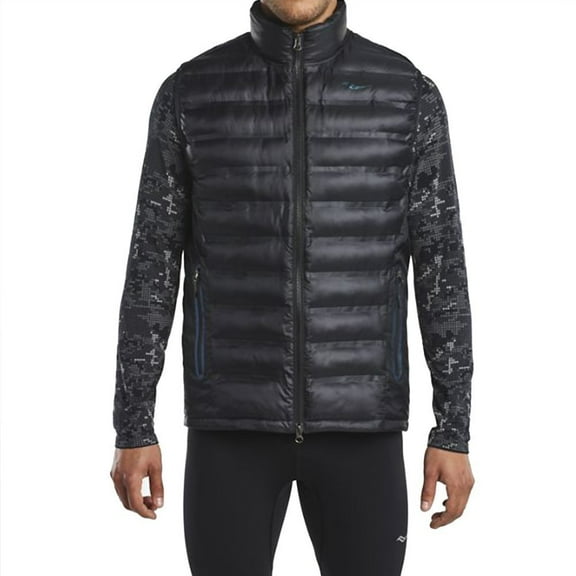 Saucony Men's Bonded Vest, Black, X-Large