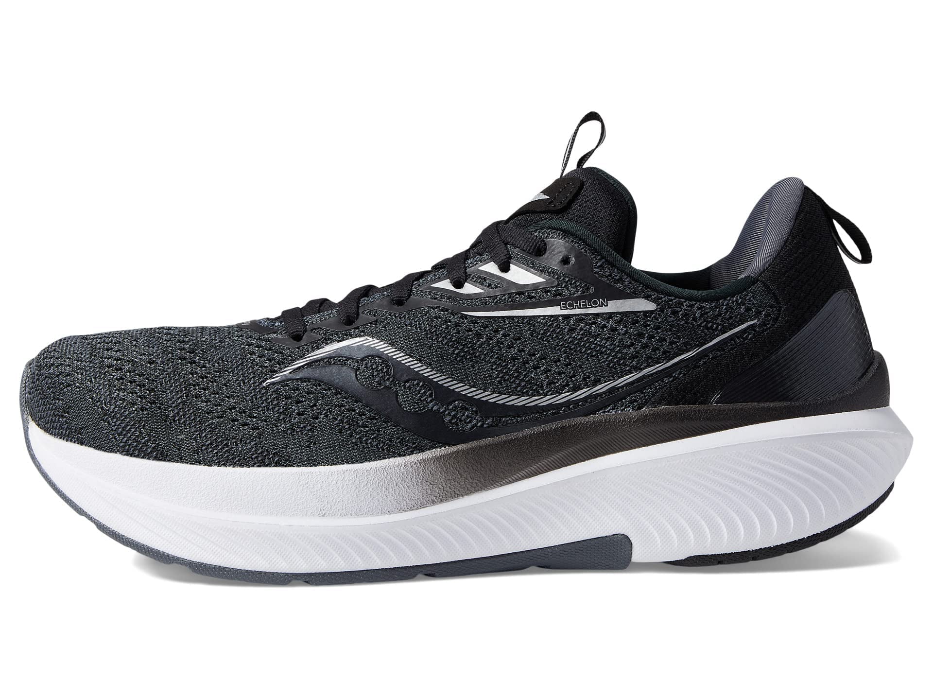 Saucony Men s Echelon 9 Running Shoe Black White 11.5 Walmart