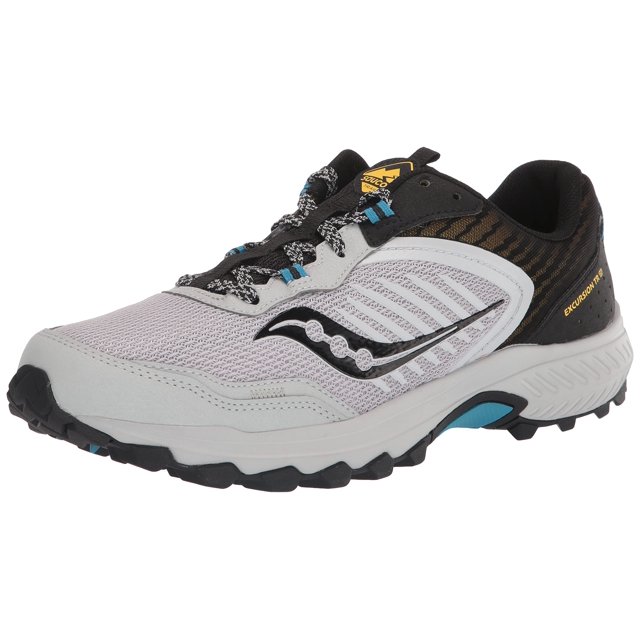 Saucony Men's Excursion TR15 Trail Running Shoes, Fog/Black/Topaz, 10