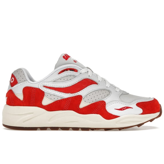 Saucony Men's Grid Shadow 2 Ivy Prep White Red Shoes, from StockX