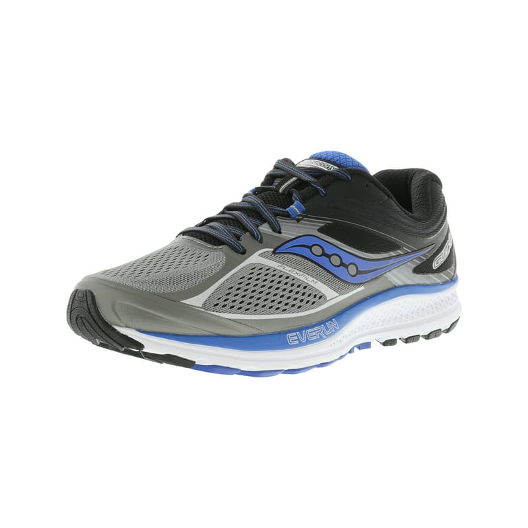 Saucony Men s Guide 10 Grey Black Blue Ankle High Running Shoe 11.5M Walmart