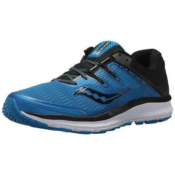 Saucony Men's Guide ISO Running Shoe, Blue/Black, 10 D US