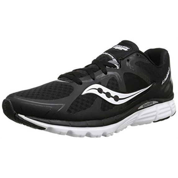 Saucony Men's Kinvara 6 Road Running Shoe, Black/White, 9 M US
