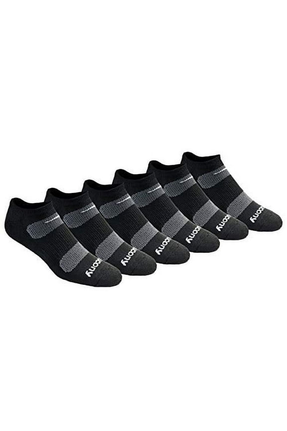 Men's Multi-Pack Mesh Ventilating Comfort Fit Performance No-Show Socks, Black Basic (6 Pairs), Shoe Size: 15-17