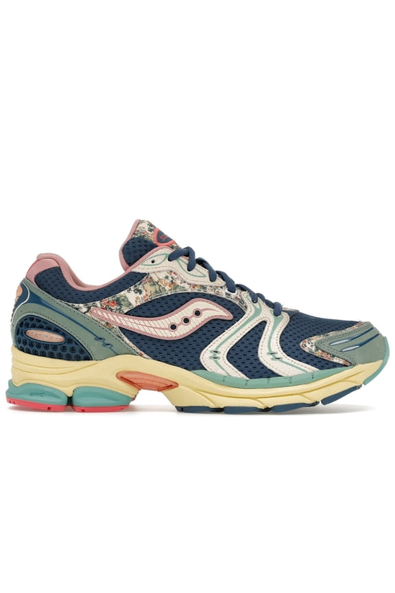 Men's ProGrid Triumph 4 Floral Blue Beige Running Shoes, from StockX