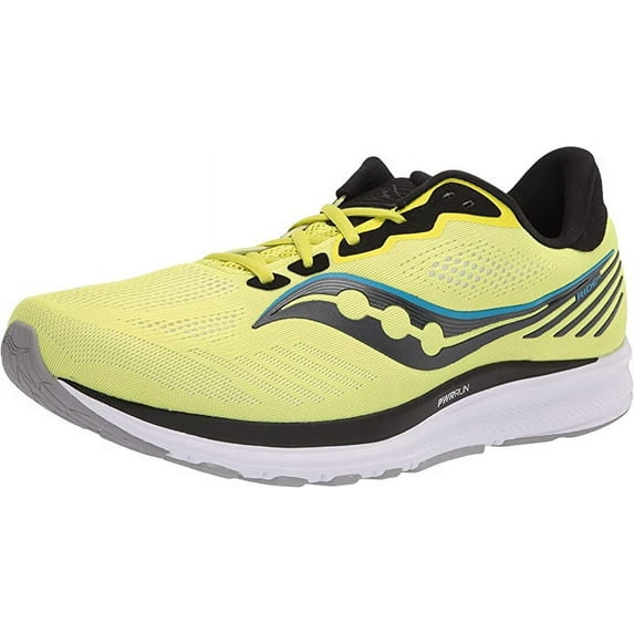Saucony Men's Ride 14 Running Shoe, Citrus/Black, 11